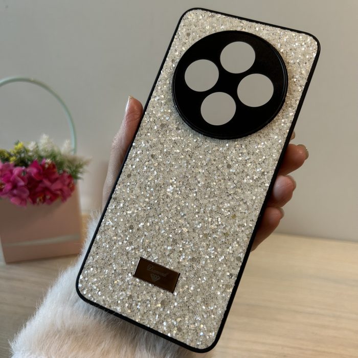 Чохол для Poco c75 силіконова жіноча накладка блискуча Diamond shine білий - Зображення 6
