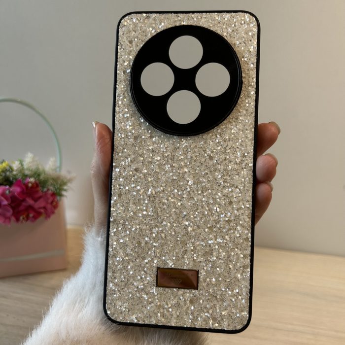 Чехол для Poco c75 силиконовая женская накладка блестящая Diamond shine черный - Зображення 9