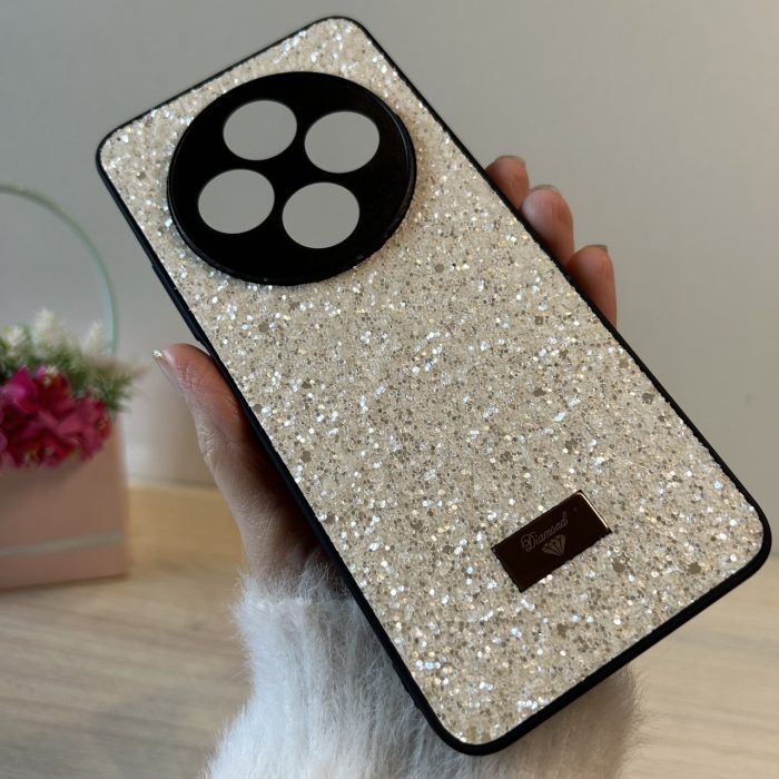 Чохол для xiaomi redmi 14c силіконова жіноча накладка блискуча Diamond shine білий - Зображення 5