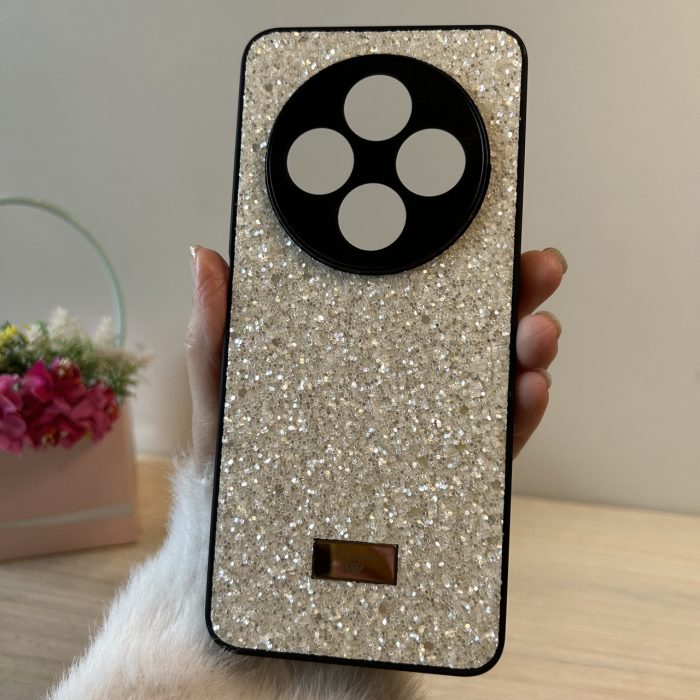 Чохол для Poco c75 силіконова жіноча накладка блискуча Diamond shine білий - Зображення 3