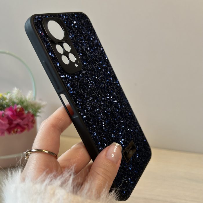 Чохол на xiaomi redmi Note 11/11s силіконова жіноча накладка блискуча Diamond shine синій - Зображення 7