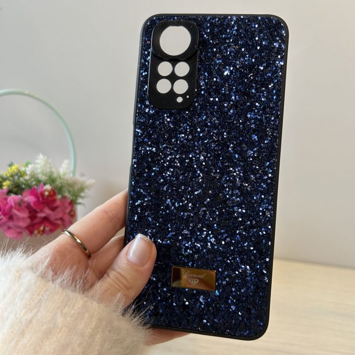 Чохол на xiaomi redmi Note 11/11s силіконова жіноча накладка блискуча Diamond shine синій - Зображення 8