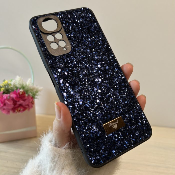 Чохол на xiaomi redmi Note 11/11s силіконова жіноча накладка блискуча Diamond shine синій - Зображення 2