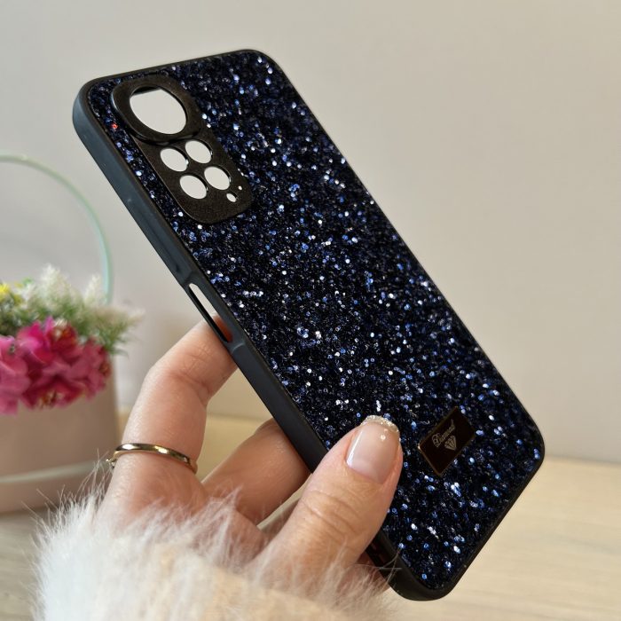 Чохол на xiaomi redmi Note 11/11s силіконова жіноча накладка блискуча Diamond shine синій - Зображення 6