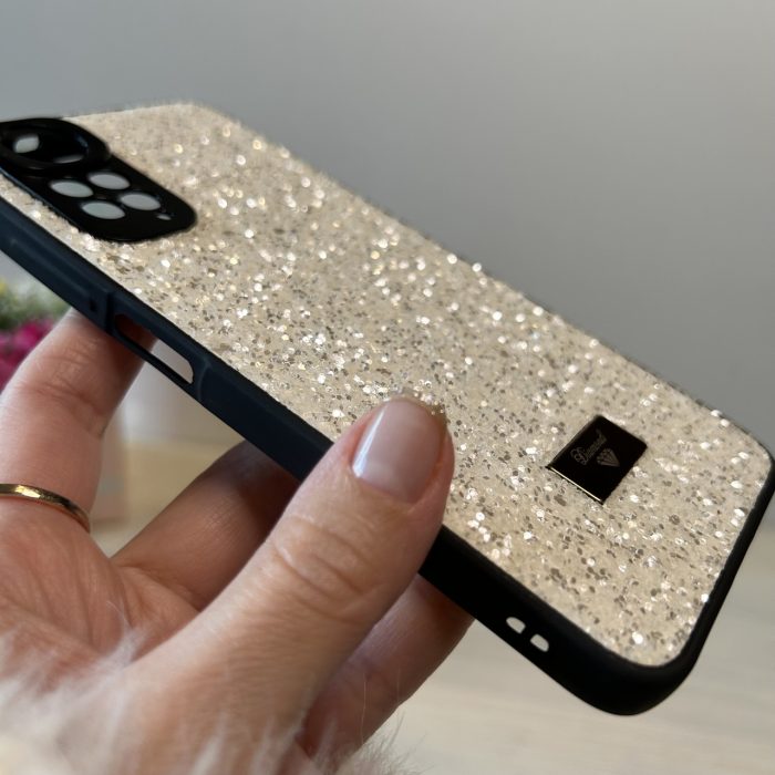 Чохол на xiaomi redmi Note 11 / 11s силіконова жіноча накладка блискуча Diamond shine білий - Зображення 7