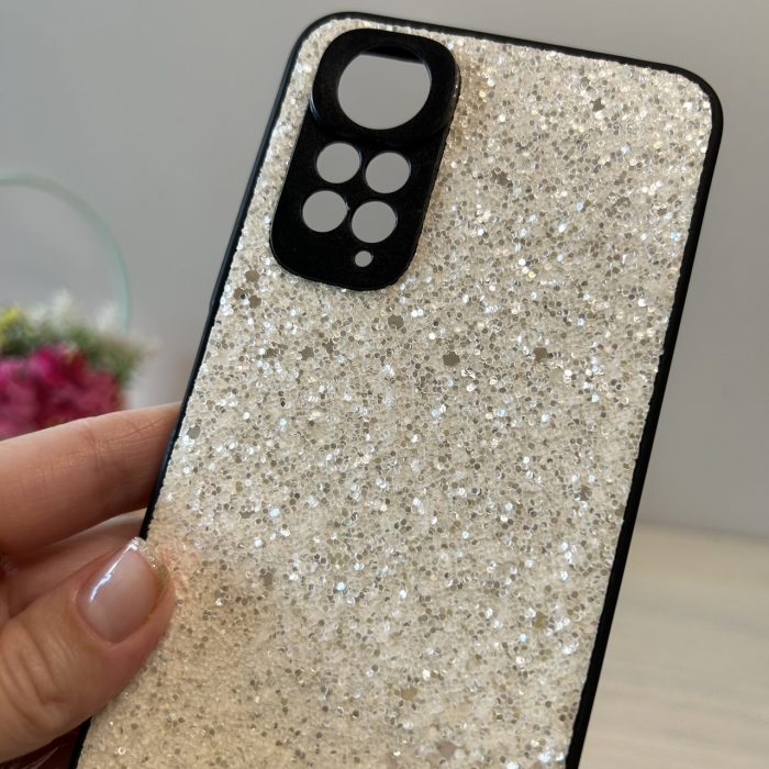 Чохол на xiaomi redmi Note 11 / 11s силіконова жіноча накладка блискуча Diamond shine білий - Зображення 8