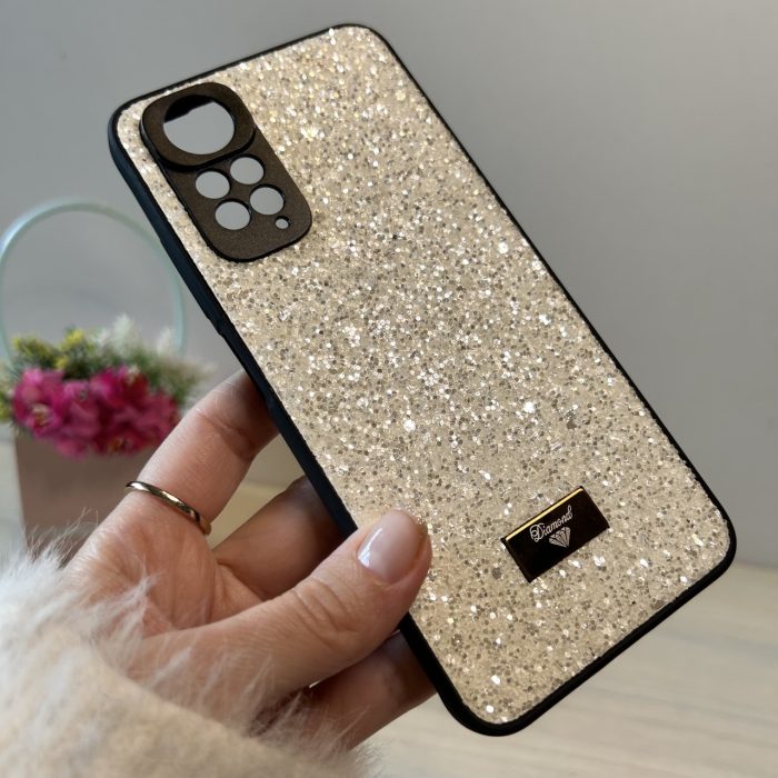 Чохол на xiaomi redmi Note 11 / 11s силіконова жіноча накладка блискуча Diamond shine білий - Зображення 6