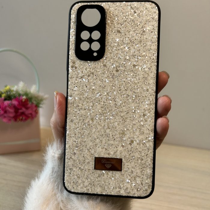 Чохол на xiaomi redmi Note 11 / 11s силіконова жіноча накладка блискуча Diamond shine білий - Зображення 3