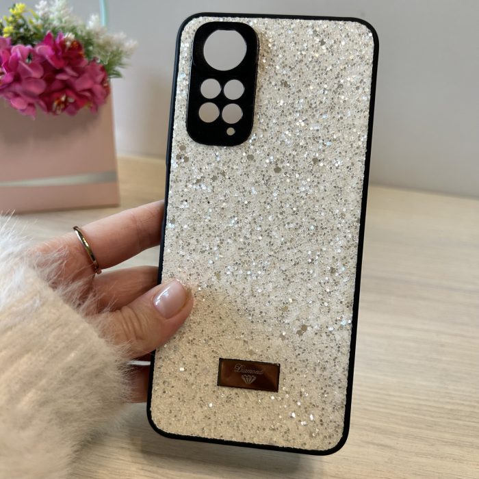 Чохол на xiaomi redmi Note 11 / 11s силіконова жіноча накладка блискуча Diamond shine білий - Зображення 2