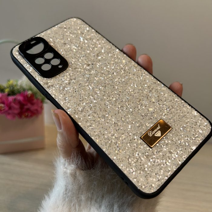 Чохол на xiaomi redmi Note 11 / 11s силіконова жіноча накладка блискуча Diamond shine білий - Зображення 10
