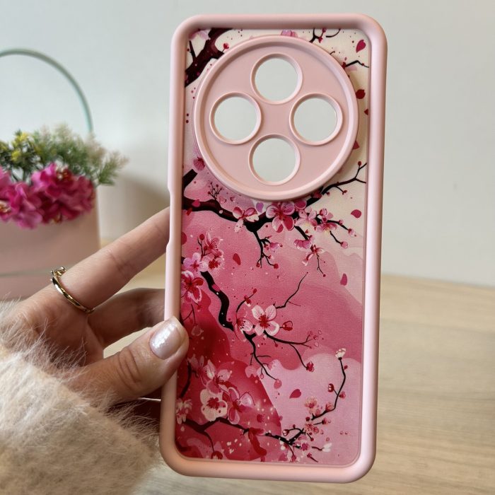 Чехол для xiaomi redmi 14c силиконовый с рисунком  TPU Pictures пудрова сакура - Зображення 2