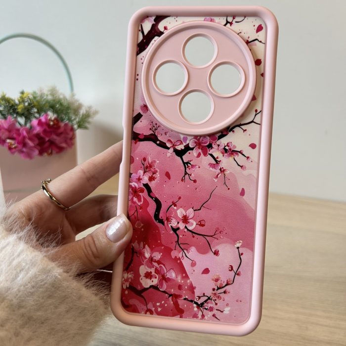 Чехол для xiaomi redmi 14c силиконовый с рисунком  TPU Pictures пудрова сакура