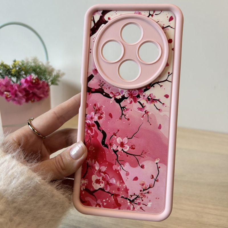 Чехол для xiaomi redmi 14c силиконовый с рисунком  TPU Pictures пудрова сакура