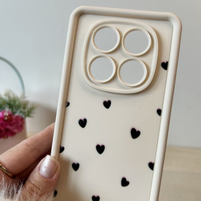 Чехол для xiaomi redmi Note 14 pro 4g силиконовый с рисунком TPU Pictures біле сердечка - Зображення 4