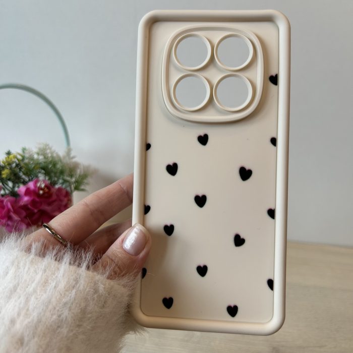 Чехол для xiaomi redmi Note 14 pro 4g силиконовый с рисунком TPU Pictures біле сердечка - Зображення 3