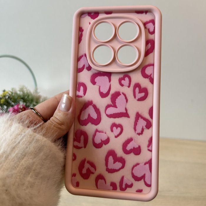 Чехол для xiaomi redmi Note 14 pro 4g силиконовый с рисунком TPU Pictures пудрове серце - Зображення 3