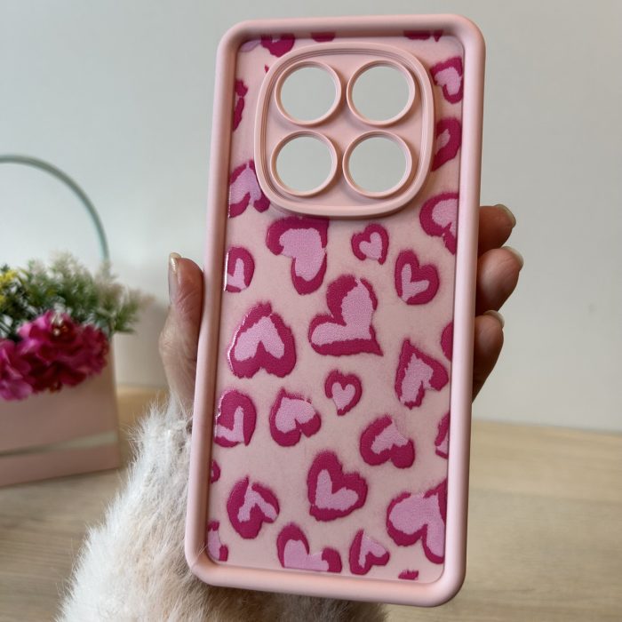 Чехол для xiaomi redmi Note 14 pro 4g силиконовый с рисунком TPU Pictures пудрове серце - Зображення 2
