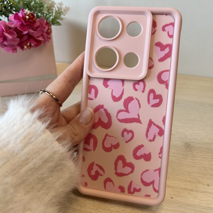 Чохол для Poco m6 pro 4g силіконовий з малюнком TPU Pictures Case рожеве сердечка - Зображення 5
