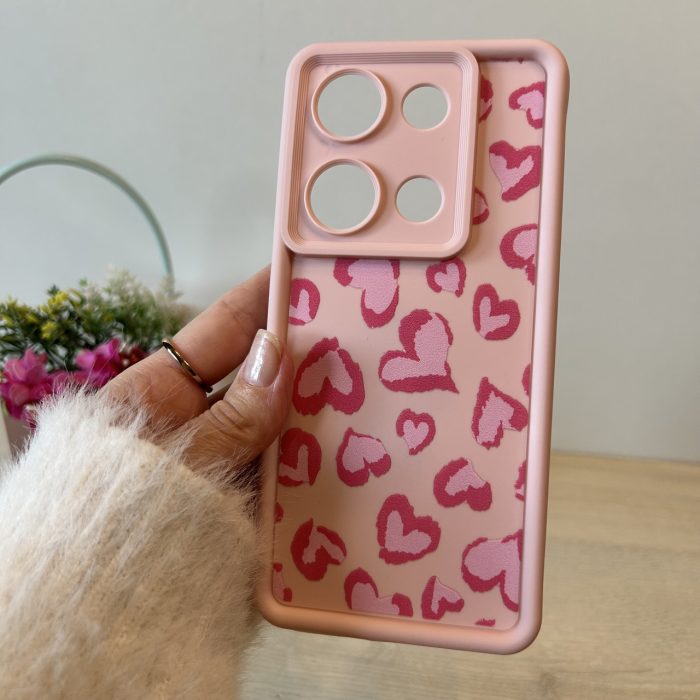 Чохол для Poco m6 pro 4g силіконовий з малюнком TPU Pictures Case рожеве сердечка - Зображення 3