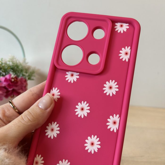 Чохол для xiaomi redmi Note 14s силіконовий з малюнком TPU Pictures Case рожевий ромашки - Зображення 4