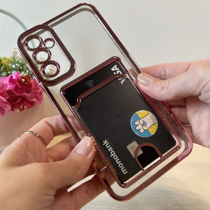 Чохол на Samsung A24 силіконовий із рожевою рамкою та кишенею під картки, фото - Зображення 8