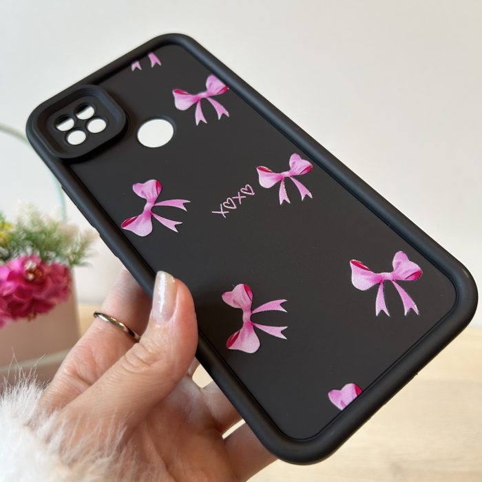 Чохол для xiaomi redmi 9c / redmi 10a силіконовий з малюнком TPU Pictures Case чорний із бантиками - Зображення 3