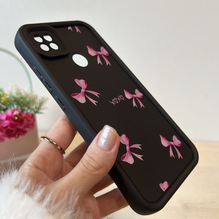 Чохол для xiaomi redmi 9c / redmi 10a силіконовий з малюнком TPU Pictures Case чорний із бантиками - Зображення 5
