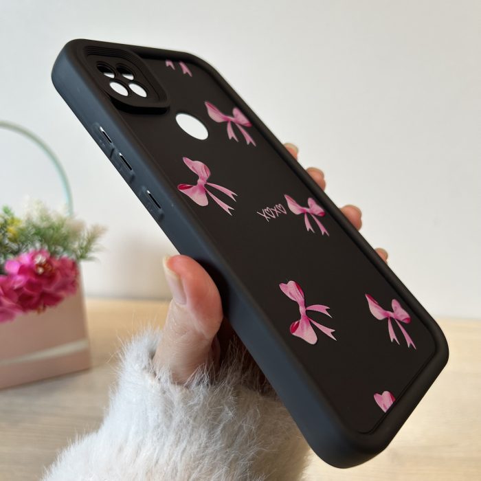 Чохол для xiaomi redmi 9c / redmi 10a силіконовий з малюнком TPU Pictures Case чорний із бантиками - Зображення 6