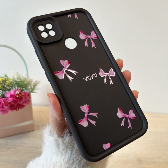 Чохол для xiaomi redmi 9c / redmi 10a силіконовий з малюнком TPU Pictures Case чорний із бантиками - Зображення 4