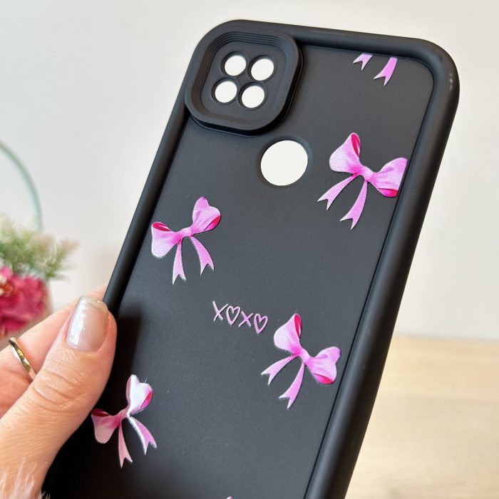 Чохол для xiaomi redmi 9c / redmi 10a силіконовий з малюнком TPU Pictures Case чорний із бантиками - Зображення 8