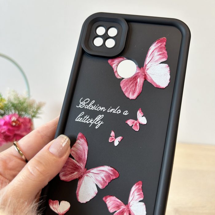Чохол для xiaomi redmi 9c / redmi 10a силіконовий з малюнком TPU Pictures Case чорний з метеликами - Зображення 7