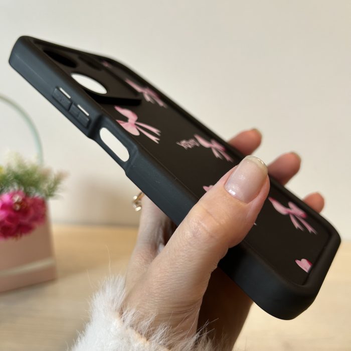 Чехол для xiaomi redmi 13c 4g силиконовый с рисунком TPU Pictures Case черный с бантиками - Зображення 6