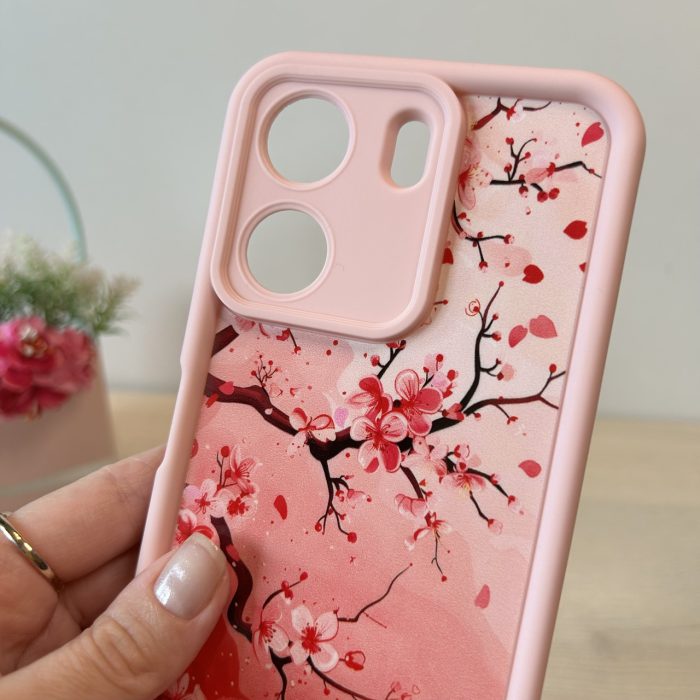 Чохол для xiaomi redmi 13c 4g силіконовий з малюнком TPU Pictures Case пудровий із сакурою - Зображення 7