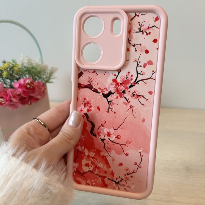 Чохол для xiaomi redmi 13c 4g силіконовий з малюнком TPU Pictures Case пудровий із сакурою - Зображення 5