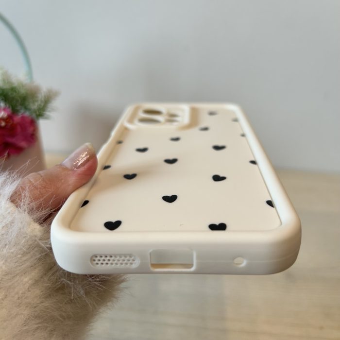 Чохол на xiaomi redmi Note 12 4g силіконовий з малюнком TPU Pictures Case білий із сердечками - Зображення 9