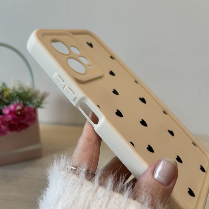 Чохол на xiaomi redmi Note 12 4g силіконовий з малюнком TPU Pictures Case білий із сердечками - Зображення 6