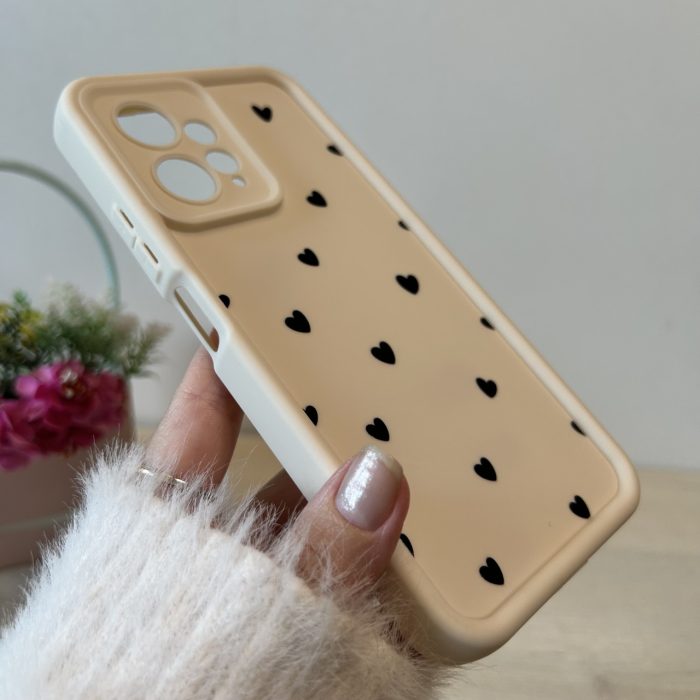 Чохол на xiaomi redmi Note 12 4g силіконовий з малюнком TPU Pictures Case білий із сердечками - Зображення 5