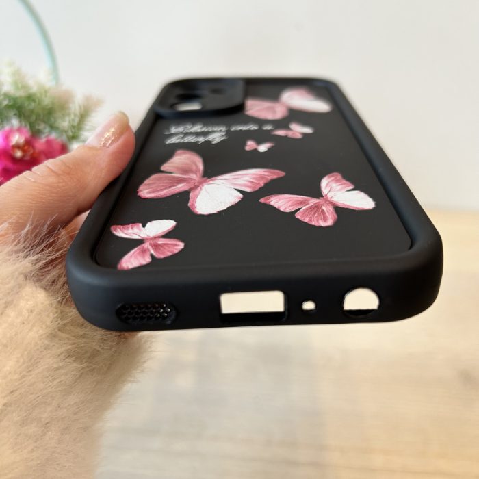 Чохол для Samsung a36 5g силіконовий з малюнком TPU Pictures Case чорний з метеликами - Зображення 6