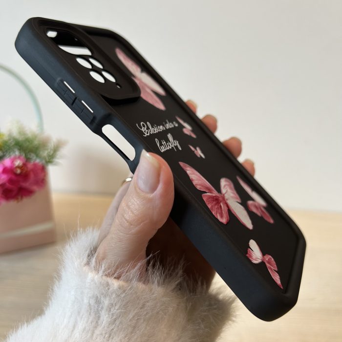 Чохол для xiaomi redmi Note 12 pro 4g силіконовий з малюнком TPU Pictures Case чорний з метеликами - Зображення 8