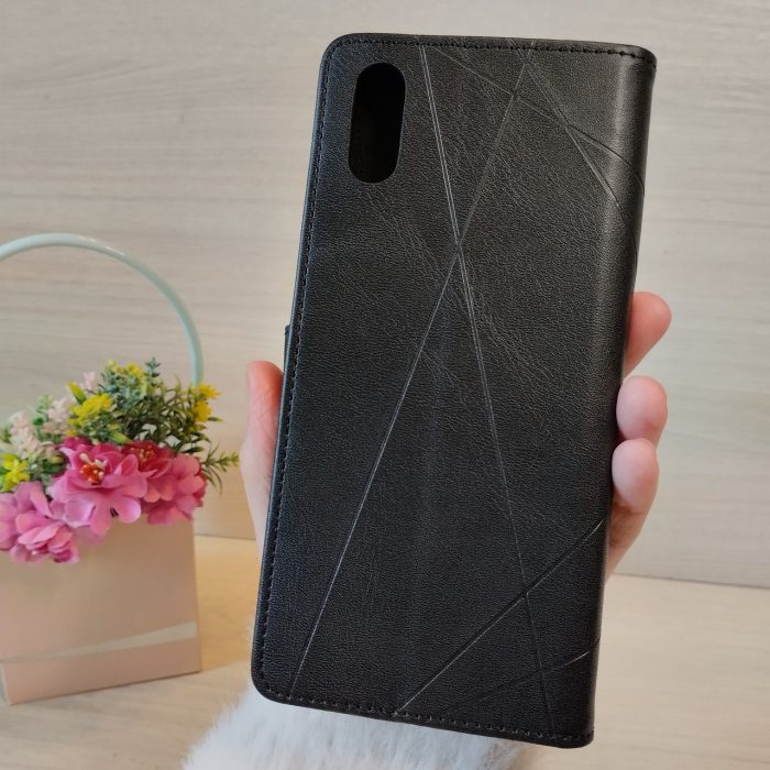 Чохол для xiaomi redmi 9a книжка підставка з хлястиком і кишенями для карток LuxyryStyle синій - Зображення 8