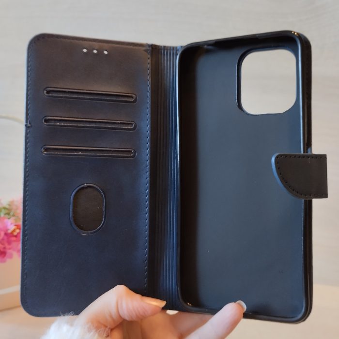 Чохол для xiaomi redmi Note 12s книжка підставка з візитницею Business Leather Clasp чорний - Зображення 4