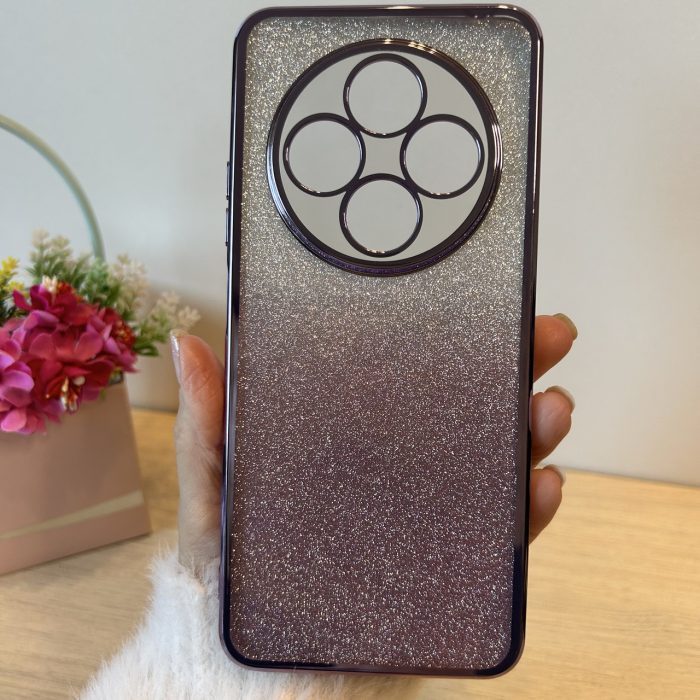 Чохол для xiaomi redmi 14c силіконова жіноча накладка блискучий градієнт фіолетовий - Зображення 2