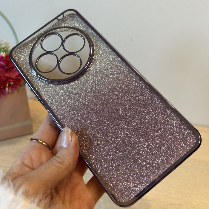 Чохол для xiaomi redmi 14c силіконова жіноча накладка блискучий градієнт фіолетовий - Зображення 3