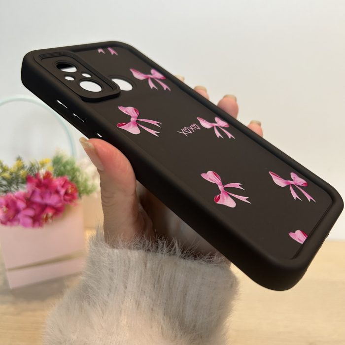 Чохол для xiaomi redmi 12c силіконовий з малюнком TPU Pictures Case чорний із бантиками - Зображення 6