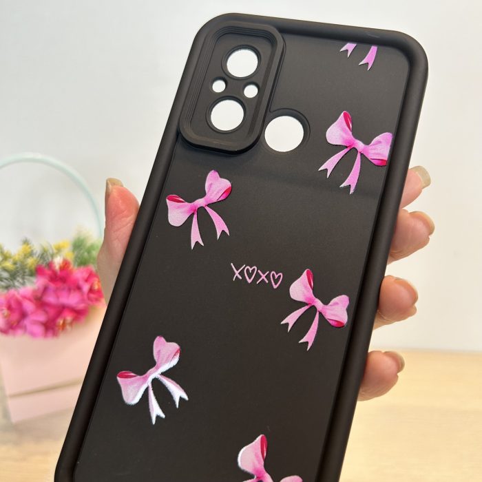 Чохол для xiaomi redmi 12c силіконовий з малюнком TPU Pictures Case чорний із бантиками - Зображення 9