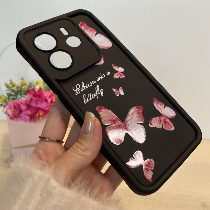 Чохол для Xiaomi redmi Note 14 4g силіконовий з малюнком TPU Pictures Case чорний з бантиками - Зображення 6