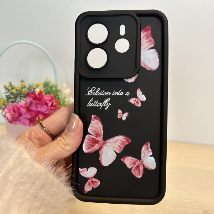 Чохол для Xiaomi redmi Note 14 4g силіконовий з малюнком TPU Pictures Case чорний з бантиками - Зображення 4