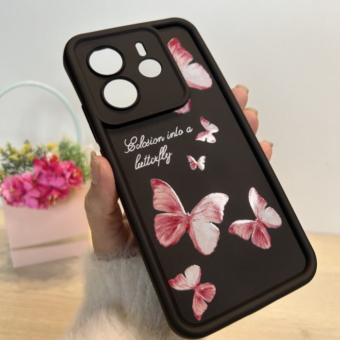 Чохол для Xiaomi redmi Note 14 4g силіконовий з малюнком TPU Pictures Case чорний з бантиками - Зображення 5