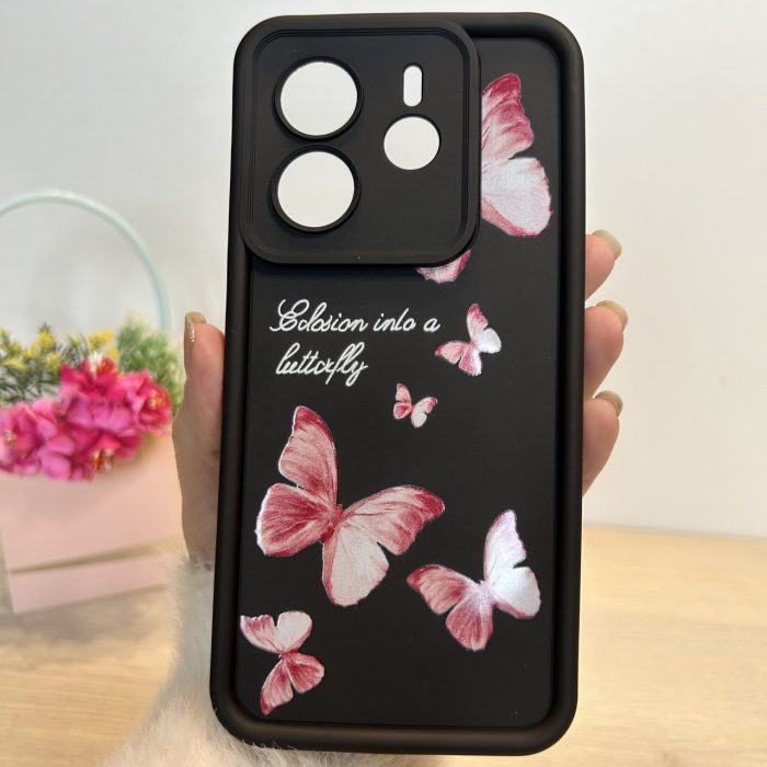 Чохол для Xiaomi redmi Note 14 4g силіконовий з малюнком TPU Pictures Case чорний з бантиками - Зображення 3