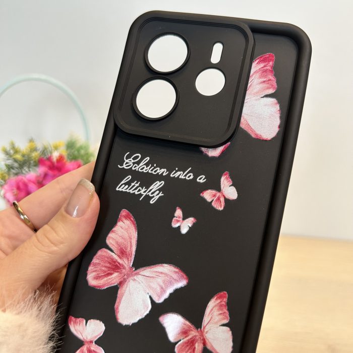 Чохол для Xiaomi redmi Note 14 4g силіконовий з малюнком TPU Pictures Case чорний з бантиками - Зображення 8